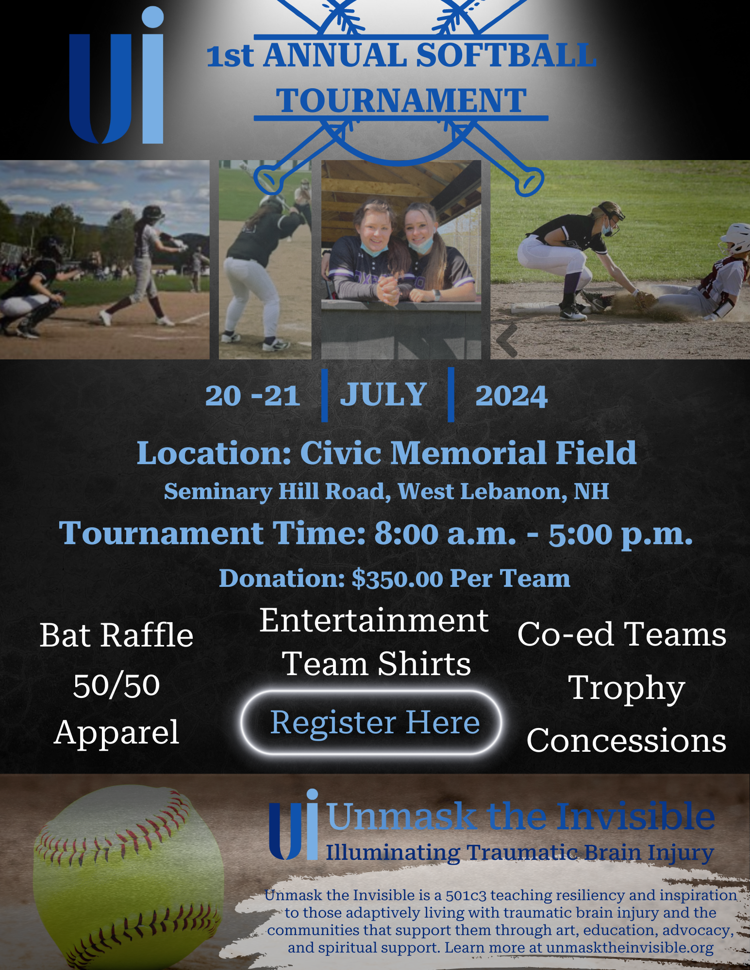 First Annual UI Softball Tournament Flyer