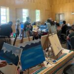 Studio classroom scene from This Is Your Brain on Art Guided Workshop June 2024